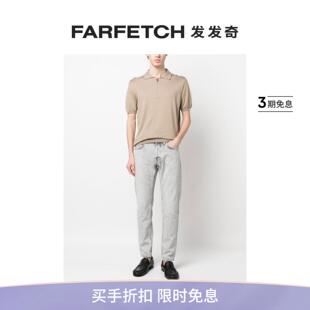 FARFETCH发发奇 拉链polo衫 短袖 Kiton男士