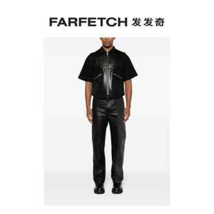 Misbhv男士 logo压纹皮质马甲FARFETCH发发奇 经典