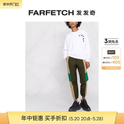 Off-White女士Marker logo印花圆领卫衣FARFETCH发发奇