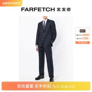 Final Sale Brioni男士 FARFETCH发发奇 细条纹单排扣西装 套装