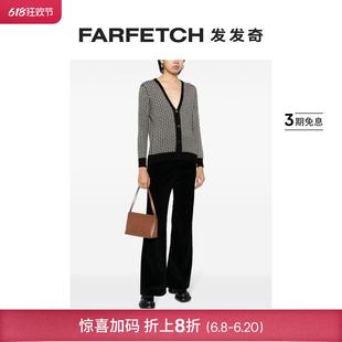 FARFETCH发发奇 Rosetta Getty女士图案嵌花羊毛开衫