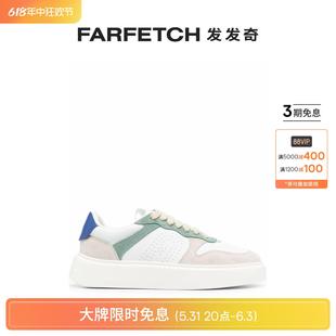 FARFETCH发发奇 Furla芙拉女士拼接皮质厚底运动鞋