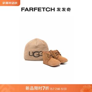 Ugg童装皮毛一体衬里系带短靴FARFETCH发发奇