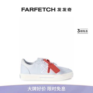 FARFETCH发发奇 Off Low White女士New Vulcanized 帆布运动鞋