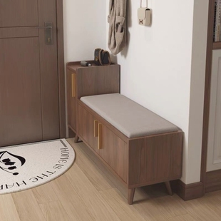 高端入户换鞋凳换鞋凳门口家用鞋柜坐凳一体入户门穿鞋凳进门凳玄