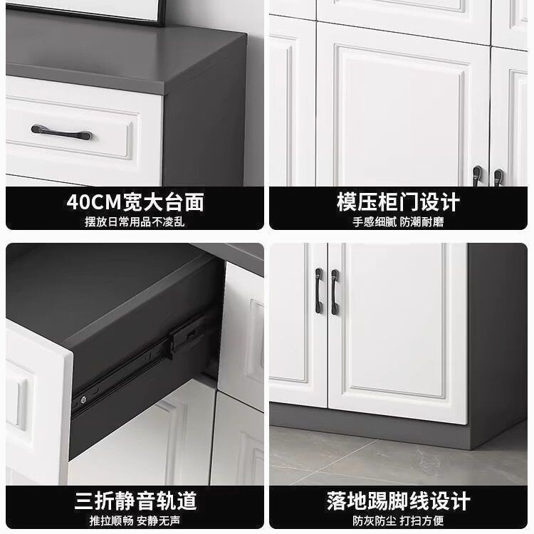 实木收纳柜家用客厅出租房多功能一体收纳柜欧式餐边柜储物收纳