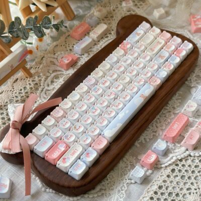 wy外设彩虹小熊可爱键帽