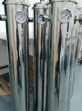 立式家用全屋大流量304不绣钢可拆洗管道净水器黄泥水井水过滤器