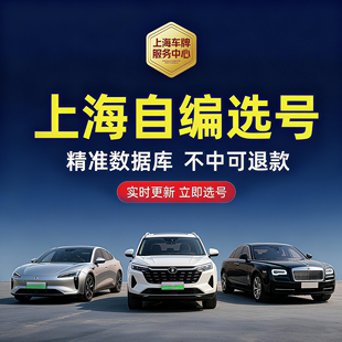 上海车牌自编选号油车新能源电车蓝牌绿牌优质号码库查询占用重复