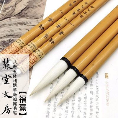 麓堂文房隶书羊毫专业级艺考毛笔