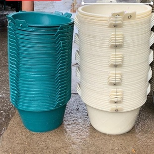 水泥桶砂浆桶塑料桶工地用粪桶牛筋桶农用车载大号圆手提灰桶加厚