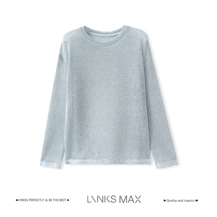 Links Max【钱老板专属】定制亮片肌理豆豆纱圆领针织衫59666