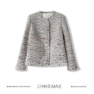 Links Max【钱老板专属】精致老钱亮聪粗花呢小香风外套26198