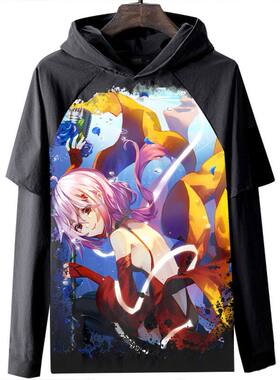 Guilty Crown 罪恶王冠 长袖T恤衣服3D数码印花休闲亚马逊