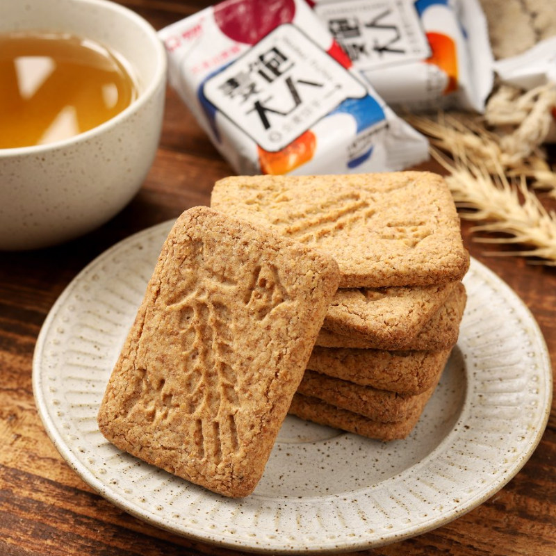 梦桦全麦饼干饱腹代餐无蔗糖粗粮早餐压缩饼低零食品脂卡休闲零食