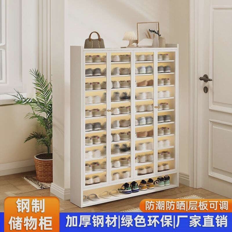 鞋子收纳鞋柜入户大容量多层超大家用门口室内外阳台展示柜