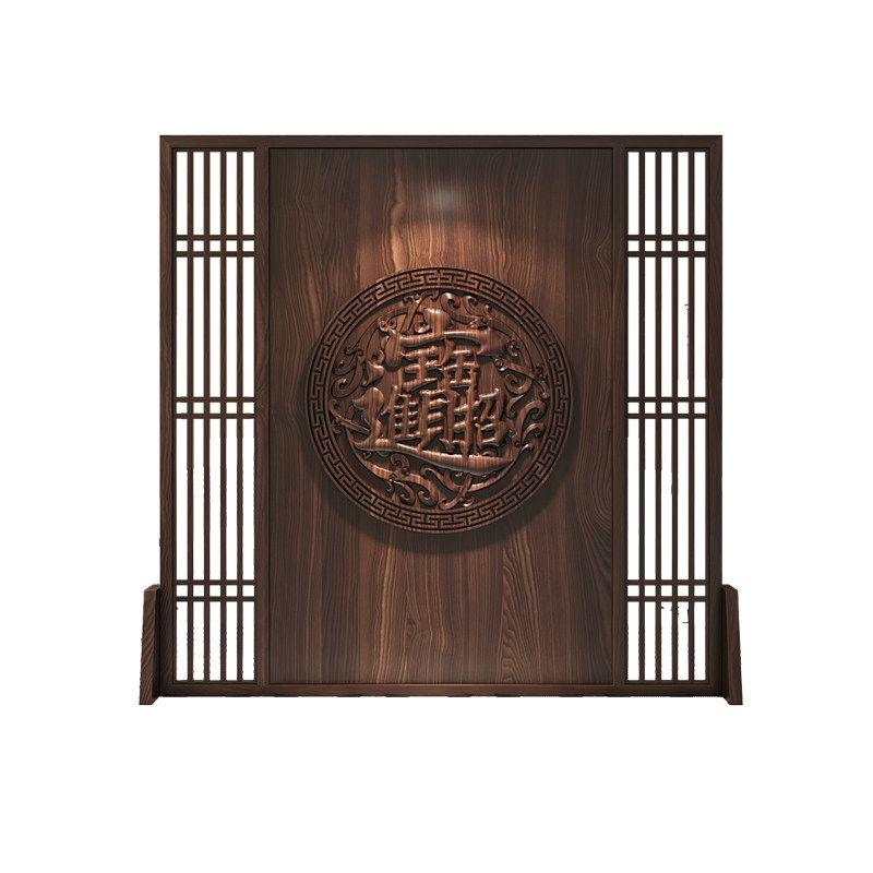 新中式屏风隔断柜客厅入户门玄关柜家用现代座屏雕刻遮挡简约