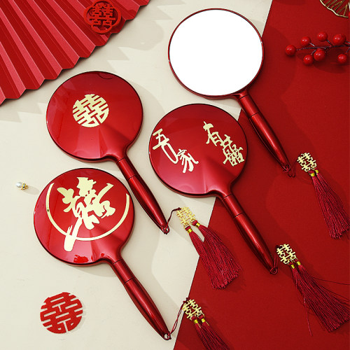 结婚手持镜子女方陪嫁用品