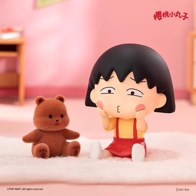 POPMART泡泡玛特樱桃小丸子古灵精怪系列潮玩盲盒摆件礼物手办挂