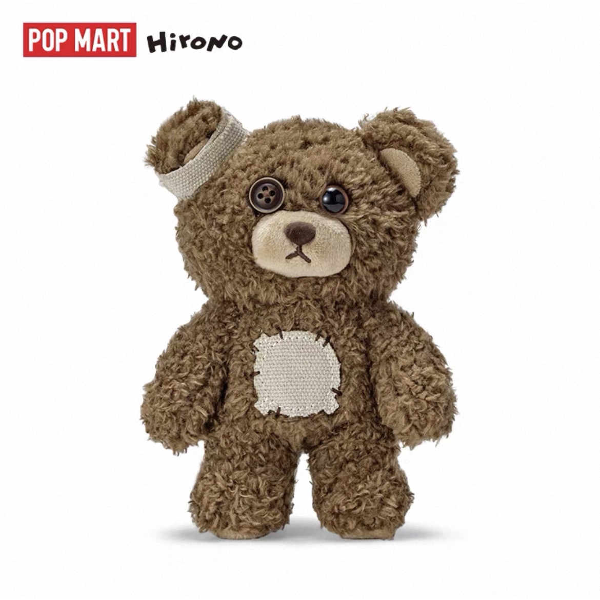 POPMART泡泡玛特HIRONO小野熊毛绒公仔可爱潮玩手办玩具摆件礼物