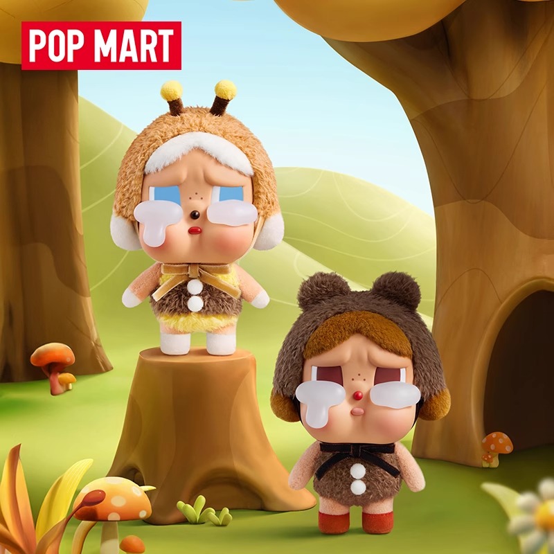 POPMART泡泡玛特Crybaby哭娃眼泪工厂系列搪胶毛绒挂件潮玩盲盒