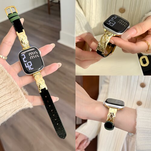 AppleWatch菱格满天星手镯表带