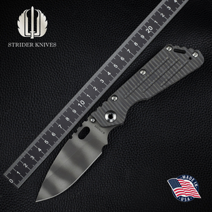 美国进口Strider挺进者SMF户外迷彩粉末钢战术求生装备便携折叠刀