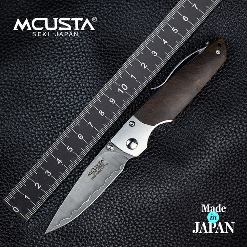 Mcusta传世家徽EDC折刀日本进口