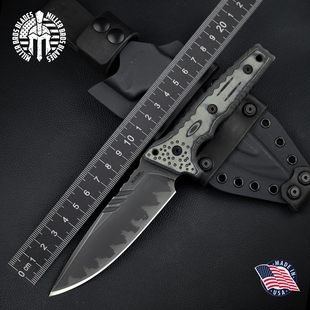 美国刀展米勒兄弟Miller Bros户外高硬度粉末钢战术生存野营直刀