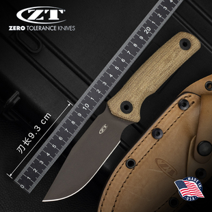 美国进口正品ZT零误差新款0004户外高硬度粉末钢战术野营防身直刀