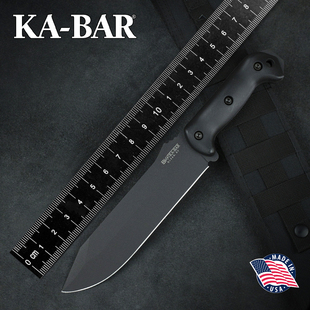 美国进口正品KABAR卡巴BK9户外多功能战术生存装备高碳钢排障直刀