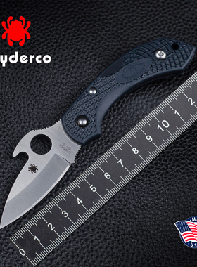美国spyderco进口蜘蛛小蜻蜓二代C28轻量不锈钢折叠刀随身便携EDC
