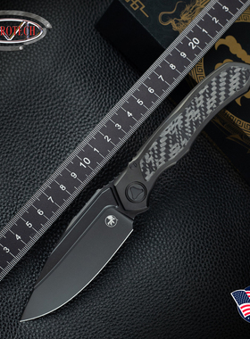 美国Microtech微技术ANAX蜻蜓户外M390钢钛柄高硬度折叠刀dlc涂层