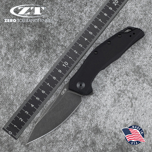 美国进口正品ZT零误差0357户外S45VN粉末钢高硬度野营防身折叠刀