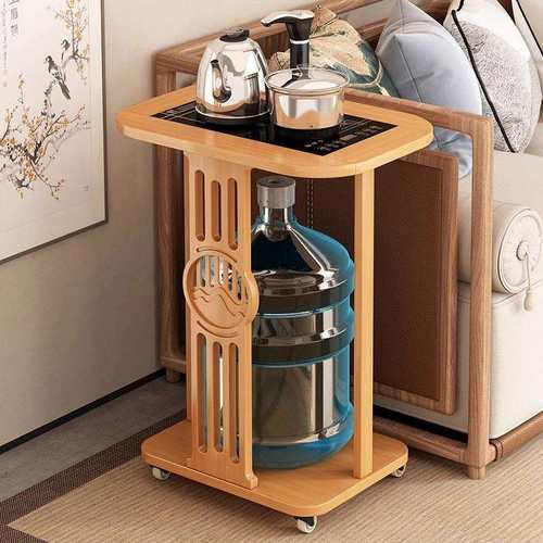 r^移动小茶几茶桌边柜泡茶台家用茶车茶水架烧水壶一体办公室茶吧