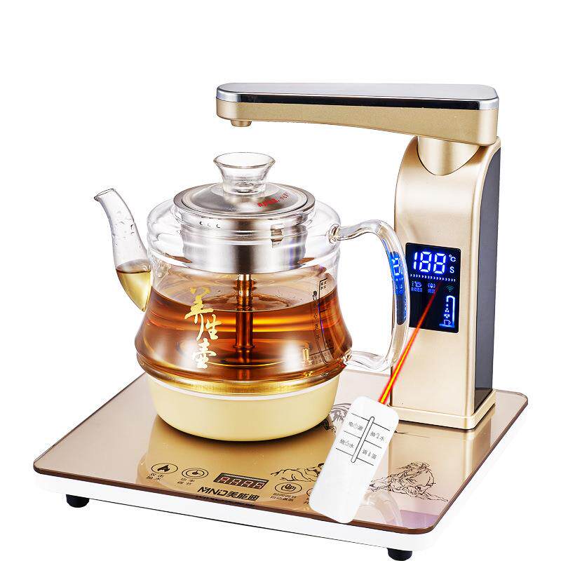 美能迪自动上水壶玻璃上水电磁茶炉抽水烧水套装茶具电茶炉