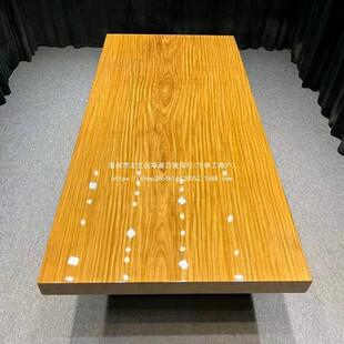 去客厅化大板书桌实木大板茶桌非洲柚木餐桌原木色办公桌工作台