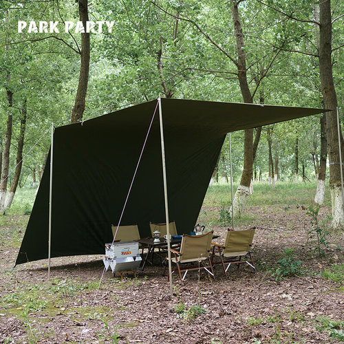 【特价清仓】PARK PARTY户外露营天幕TC棉布方形加厚防晒遮阳棚