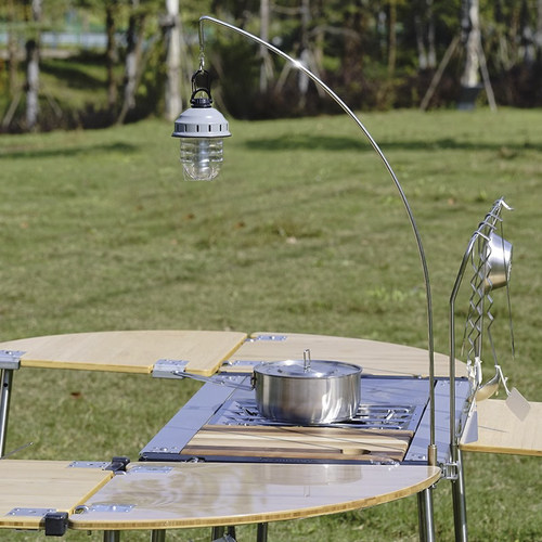 轻巧便携弧形灯架灯杆