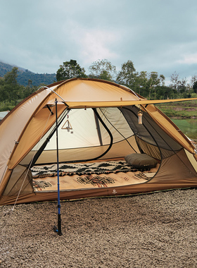 自由之魂/TFS黑标 2023款 繁星Stars 3 三人抗风防雨三季露营帐篷