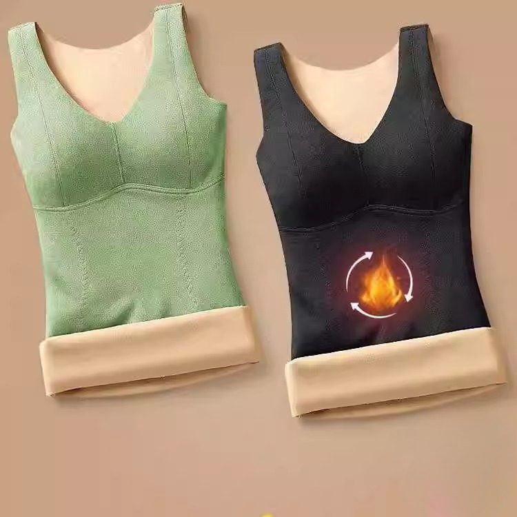 妈妈加绒加厚德绒保暖内衣女士带胸垫一体式背心中老年人免穿文胸,女士内衣/男士内衣/家居服,保暖背心,淘宝优惠券,粉丝福利购,淘宝优惠卷