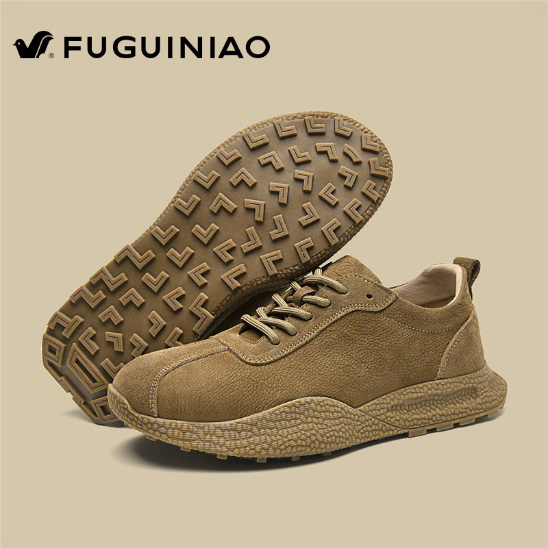 富贵鸟男鞋2026新款冬季旅游户外登山耐磨复古头层牛皮高端运动鞋,流行男鞋,单鞋,淘宝优惠券,粉丝福利购,淘宝优惠卷