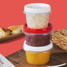 一次性拧盖打包盒带盖食品饭盒特硬加厚红盖耐高温可微波加热汤碗