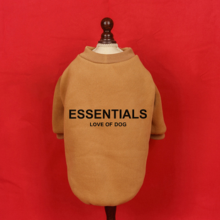 美式 复古大型犬狗狗衣服秋冬宠物拉布拉多金毛边牧巨贵大狗卫衣潮