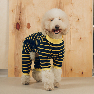 个性宠物条纹衫狗狗四脚衣服大型犬秋冬拉布拉多金毛边牧巨贵衣服