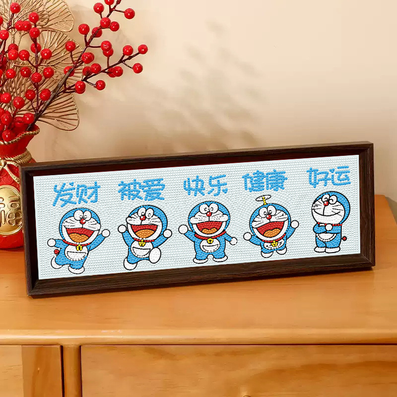 哆啦A梦diy手工制作相框画生日礼物送男生女孩朋友实用高级感摆件