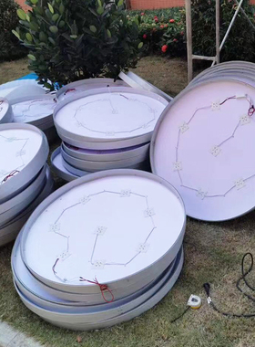 卡布圆形灯箱型材异形铝材订制门头框架超薄铝合金刀刮布龙骨