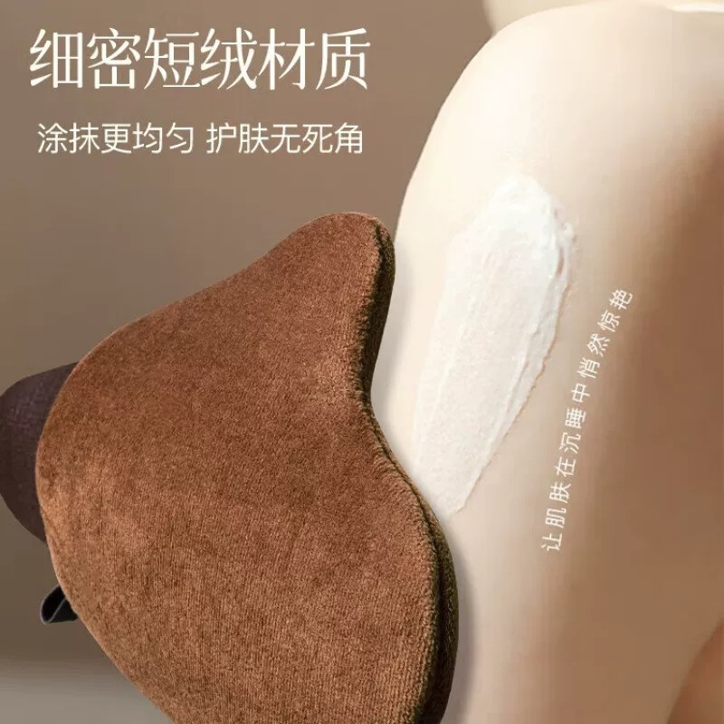 美黑油涂抹神器擦身体乳素颜霜涂身体乳手套懒人工具防湿植绒手套