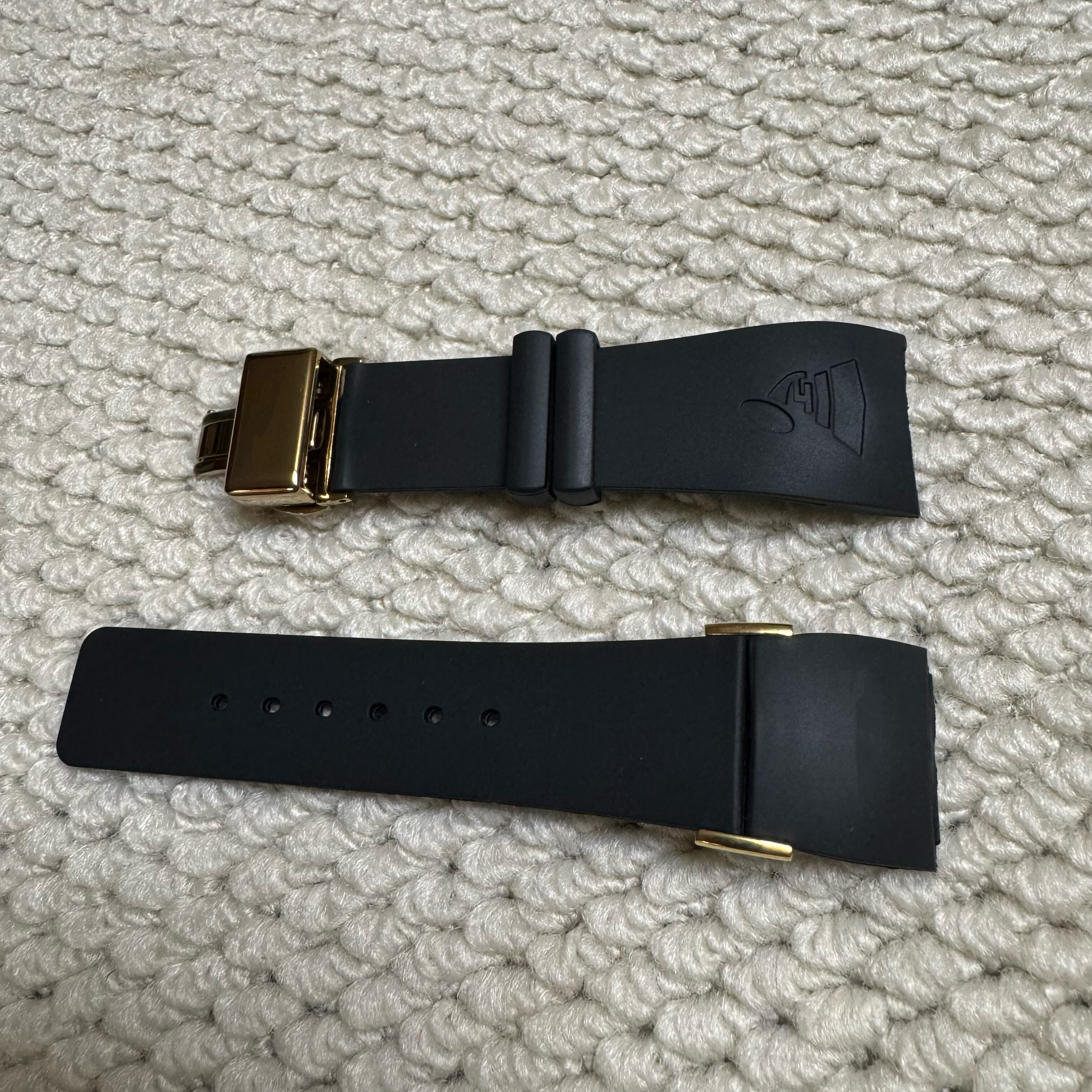 适配品G家表带格莱美电子表链双显电子YA114207 YA1142喇叭款橡胶