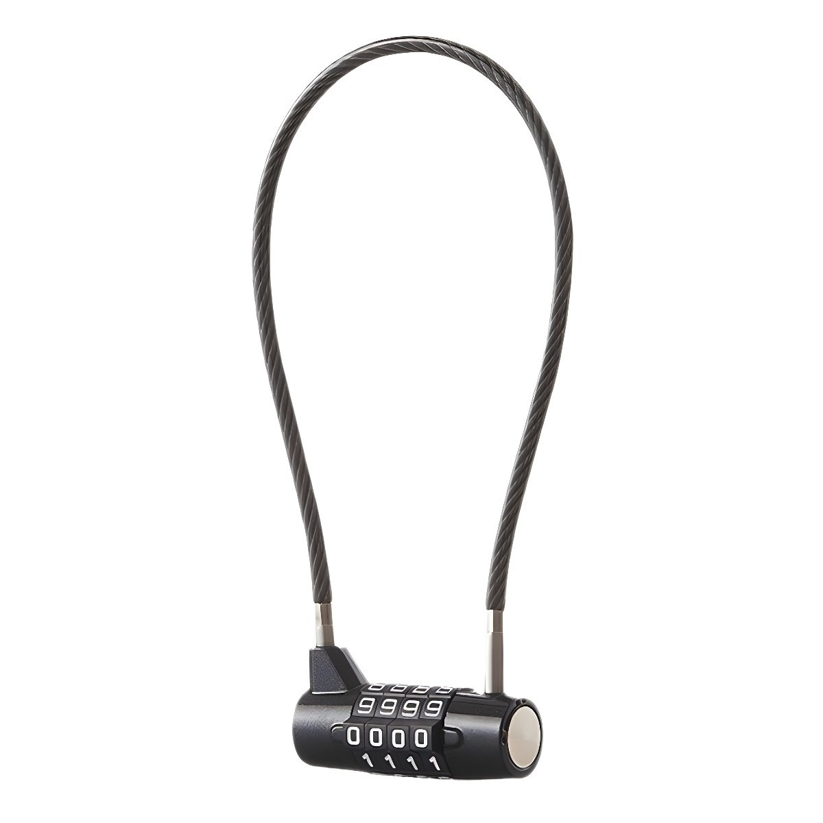 软钢丝密码锁 美式冰箱柜门锁庭院桌椅除草机推拉窗抽屉车筐挂锁